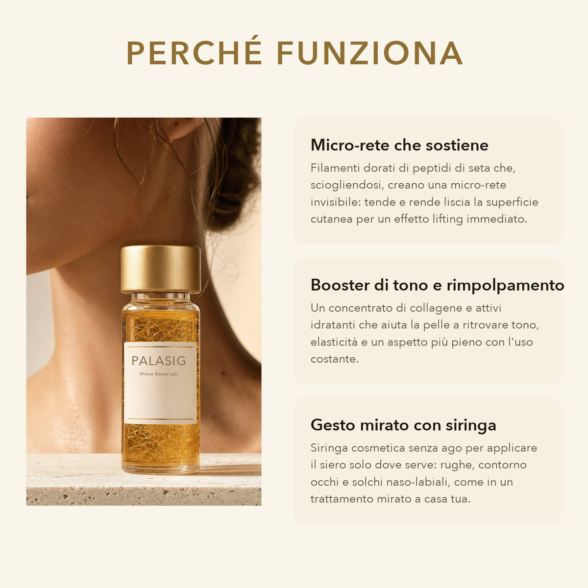 Perché funziona: micro-rete di peptidi di seta