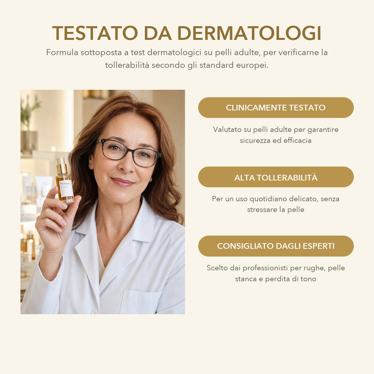 Testato da dermatologi